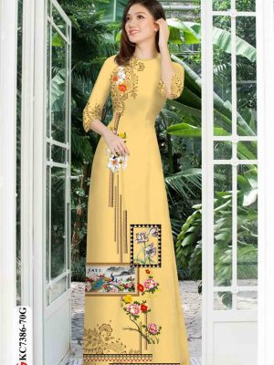 Vải áo dài hoa in 3D kiểu mới AD KC7386 29 1601877531 974 Vai ao dai hoa in 3D kieu moi AD KC7386