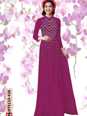 Vải áo dài hoa in 3D thiết kế 2020 AD HT5123 19 1601878865 482 Vai ao dai hoa in 3D thiet ke 2020 AD