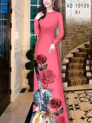 Vải áo dài hoa hồng kiểu mới AD 10120 20 1601879635 970 Vai ao dai hoa hong kieu moi AD 10120