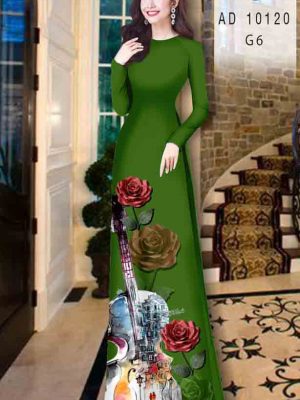 Vải áo dài hoa hồng kiểu mới AD 10120 23 1601879636 119 Vai ao dai hoa hong kieu moi AD 10120