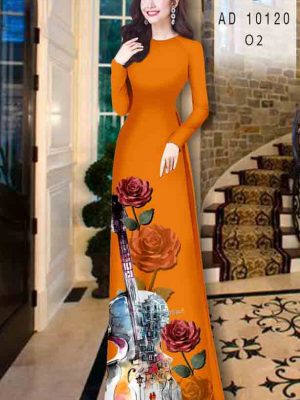 Vải áo dài hoa hồng kiểu mới AD 10120 21 1601879636 382 Vai ao dai hoa hong kieu moi AD 10120