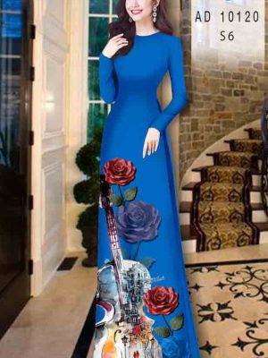 Vải áo dài hoa hồng kiểu mới AD 10120 22 1601879636 695 Vai ao dai hoa hong kieu moi AD 10120