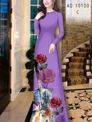 Vải áo dài hoa hồng kiểu mới AD 10120 33 1601879637 46 Vai ao dai hoa hong kieu moi AD 10120