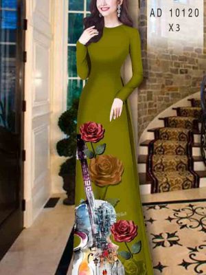 Vải áo dài hoa hồng kiểu mới AD 10120 29 1601879637 911 Vai ao dai hoa hong kieu moi AD 10120
