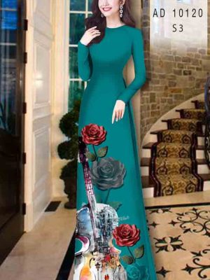 Vải áo dài hoa hồng kiểu mới AD 10120 35 1601879638 98 Vai ao dai hoa hong kieu moi AD 10120