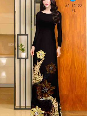 1601879811 125 Vai ao dai hoa in 3D kieu moi AD 10122