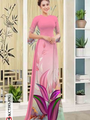 Vải áo dài in hình lá mới ra AD KC7393 19 1601959490 901 Vai ao dai in hinh la moi ra AD KC7393