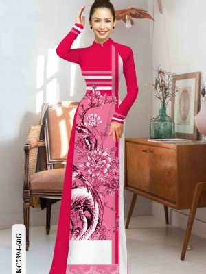 Vải áo dài hoa in 3D mới ra AD KC7394 18 1601959814 80 Vai ao dai hoa in 3D moi ra AD KC7394