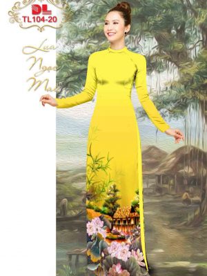 1602039293 438 Vai Ao Dai Lua Ngoc Mai Hoa Sen moi ra