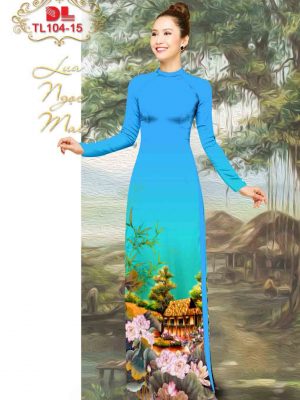 1602039294 267 Vai Ao Dai Lua Ngoc Mai Hoa Sen moi ra