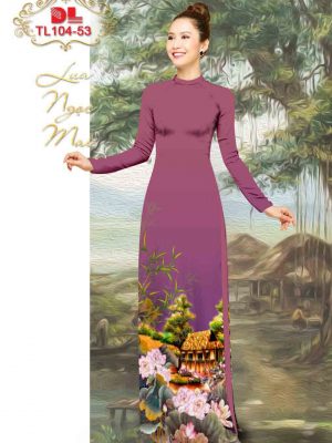 1602039295 129 Vai Ao Dai Lua Ngoc Mai Hoa Sen moi ra