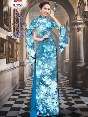 1602040732 713 Vai Ao Dai Lua Ngoc Mai Hoa Deu moi ra