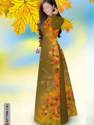 Vải áo dài in hình lá kiểu mới AD HT7398 19 1602057006 514 Vai ao dai in hinh la kieu moi AD HT7398