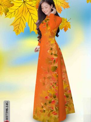 Vải áo dài in hình lá kiểu mới AD HT7398 18 1602057006 620 Vai ao dai in hinh la kieu moi AD HT7398