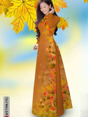 Vải áo dài in hình lá kiểu mới AD HT7398 20 1602057006 732 Vai ao dai in hinh la kieu moi AD HT7398