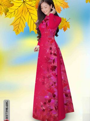 Vải áo dài in hình lá kiểu mới AD HT7398 30 1602057009 843 Vai ao dai in hinh la kieu moi AD HT7398