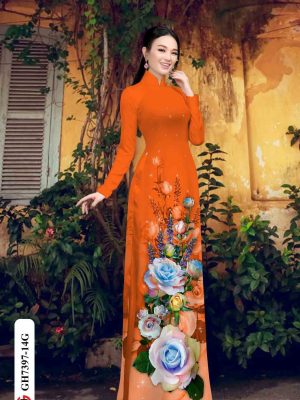 Vải áo dài hoa hồng kiểu mới AD GH7397 20 1602059347 81 Vai ao dai hoa hong kieu moi AD GH7397