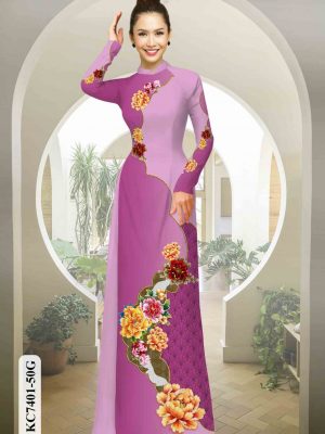 Vải áo dài hoa cẩm chướng kiểu mới AD KC7401 27 1602059982 527 Vai ao dai hoa cam chuong kieu moi AD KC7401