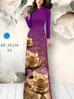 Vải áo dài hoa hồng kiểu mới AD 20226 25 1602228397 877 Vai ao dai hoa hong kieu moi AD 20226