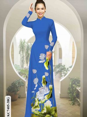 1602228689 160 Vai ao dai hoa sen moi ra AD KC7405