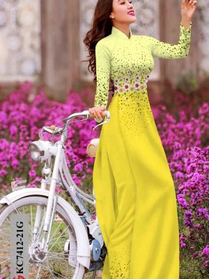 Vải áo dài hoa in 3D kiểu mới AD KC7412 18 1602228824 228 Vai ao dai hoa in 3D kieu moi AD KC7412