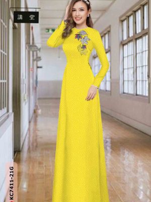 Vải áo dài hoa văn thiết kế 2020 AD KC7411 19 1602231170 210 Vai ao dai hoa van thiet ke 2020 AD KC7411