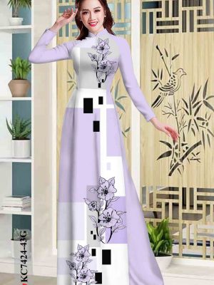 Vải áo dài hoa in 3D thiết kế 2020 AD KC7424 22 1602315870 112 Vai ao dai hoa in 3D thiet ke 2020 AD