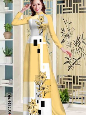 Vải áo dài hoa in 3D thiết kế 2020 AD KC7424 28 1602315871 924 Vai ao dai hoa in 3D thiet ke 2020 AD