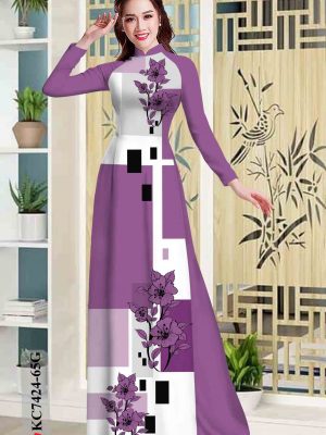 Vải áo dài hoa in 3D thiết kế 2020 AD KC7424 30 1602315872 613 Vai ao dai hoa in 3D thiet ke 2020 AD