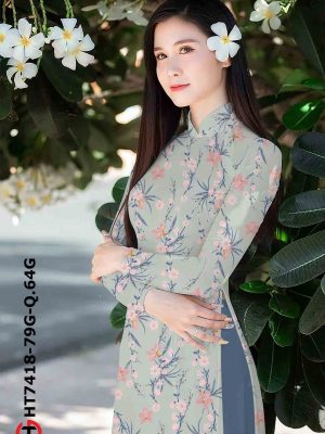 Vải áo dài hoa nhí thiết kế 2020 AD HT7418 19 1602316931 121 Vai ao dai hoa nhi thiet ke 2020 AD HT7418