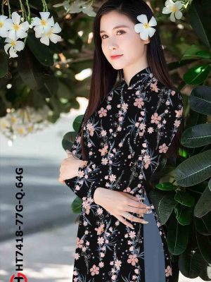 Vải áo dài hoa nhí thiết kế 2020 AD HT7418 21 1602316932 214 Vai ao dai hoa nhi thiet ke 2020 AD HT7418