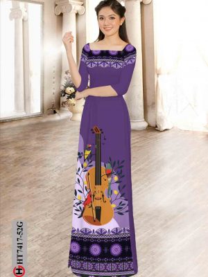 Vải áo dài hình đàn violin và hoa văn thiết kế 2020 AD HT7417 19 1602317154 132 Vai ao dai hinh dan violin va hoa van thiet