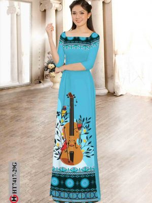 Vải áo dài hình đàn violin và hoa văn thiết kế 2020 AD HT7417 21 1602317154 153 Vai ao dai hinh dan violin va hoa van thiet