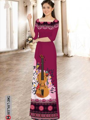 Vải áo dài hình đàn violin và hoa văn thiết kế 2020 AD HT7417 25 1602317155 555 Vai ao dai hinh dan violin va hoa van thiet