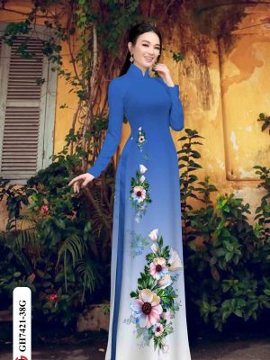 Vải áo dài hoa in 3D mới ra AD GH7421 22 1602317327 665 Vai ao dai hoa in 3D moi ra AD GH7421