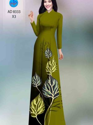 Vải áo dài in hình lá thiết kế 2020 AD 8333 28 1602482070 375 Vai ao dai in hinh la thiet ke 2020 AD
