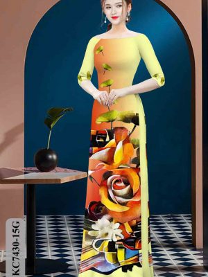 Vải áo dài hoa hồng kiểu mới AD KC7430 22 1602574634 220 Vai ao dai hoa hong kieu moi AD KC7430