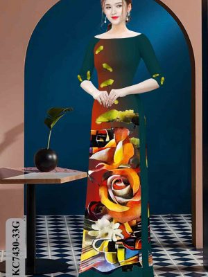 Vải áo dài hoa hồng kiểu mới AD KC7430 25 1602574635 473 Vai ao dai hoa hong kieu moi AD KC7430