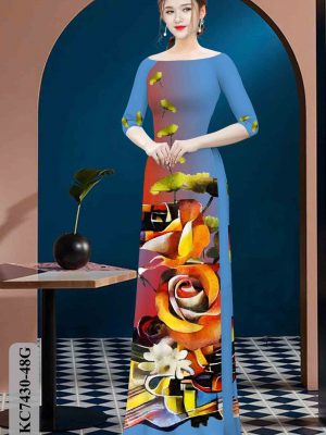 Vải áo dài hoa hồng kiểu mới AD KC7430 26 1602574635 515 Vai ao dai hoa hong kieu moi AD KC7430