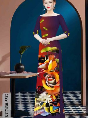 Vải áo dài hoa hồng kiểu mới AD KC7430 27 1602574636 232 Vai ao dai hoa hong kieu moi AD KC7430