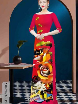 Vải áo dài hoa hồng kiểu mới AD KC7430 28 1602574636 262 Vai ao dai hoa hong kieu moi AD KC7430