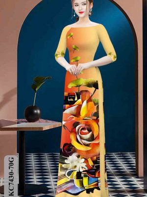 Vải áo dài hoa hồng kiểu mới AD KC7430 30 1602574636 884 Vai ao dai hoa hong kieu moi AD KC7430