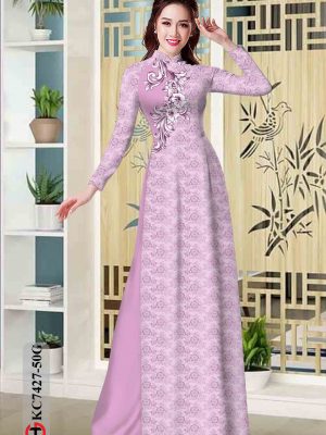 Vải áo dài hoa in 3D thiết kế 2020 AD KC7427 21 1602575707 451 Vai ao dai hoa in 3D thiet ke 2020 AD