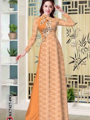 Vải áo dài hoa in 3D thiết kế 2020 AD KC7427 22 1602575707 548 Vai ao dai hoa in 3D thiet ke 2020 AD