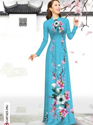 Vải áo dài hoa in 3D kiểu mới AD GH7425 26 1602576454 200 Vai ao dai hoa in 3D kieu moi AD GH7425