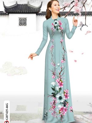 Vải áo dài hoa in 3D kiểu mới AD GH7425 27 1602576455 931 Vai ao dai hoa in 3D kieu moi AD GH7425
