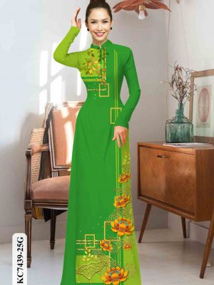1602652025 810 Vai ao dai hoa sen vang kieu moi AD KC7439