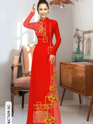 1602652025 986 Vai ao dai hoa sen vang kieu moi AD KC7439