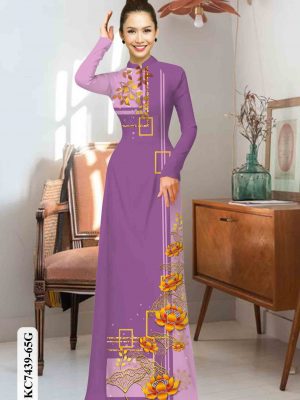 1602652026 503 Vai ao dai hoa sen vang kieu moi AD KC7439