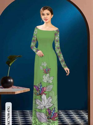 Vải áo dài in hình lá kiểu mới AD KC7438 30 1602652219 677 Vai ao dai in hinh la kieu moi AD KC7438